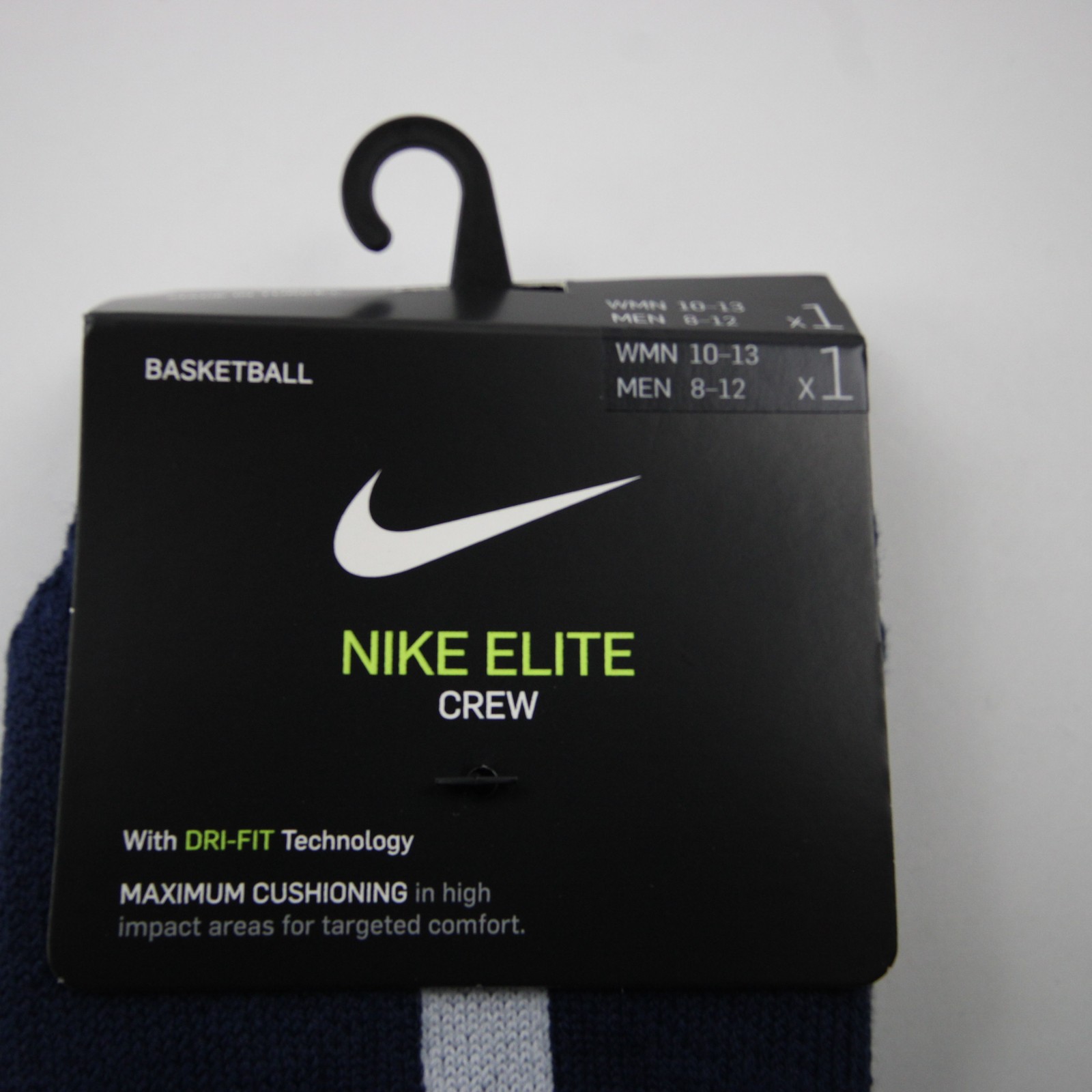 Nike Elite Socks Unisex Navy New with Tags L