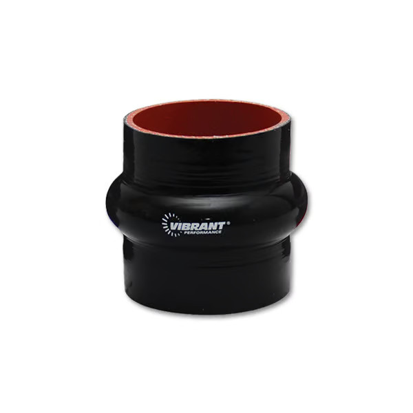Vibrant 2738 Tubing Coupler - Straight - Hump - 4-1/2 in ID - 3 in Long - Black