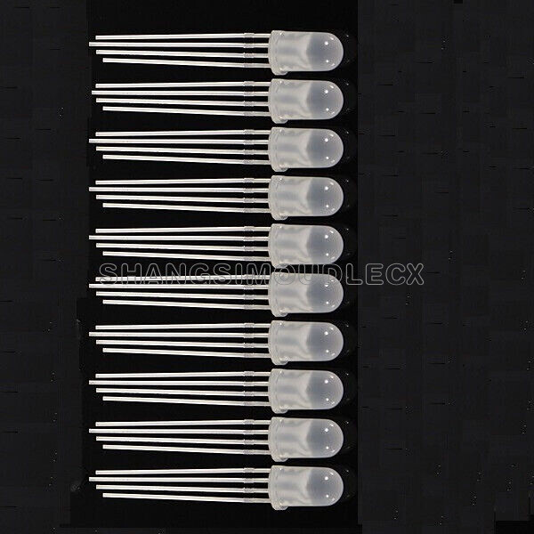 15Pcs 4-PINS F5 5MM LED RGB Common Cathode Super Bright Bulb Lamp NEW