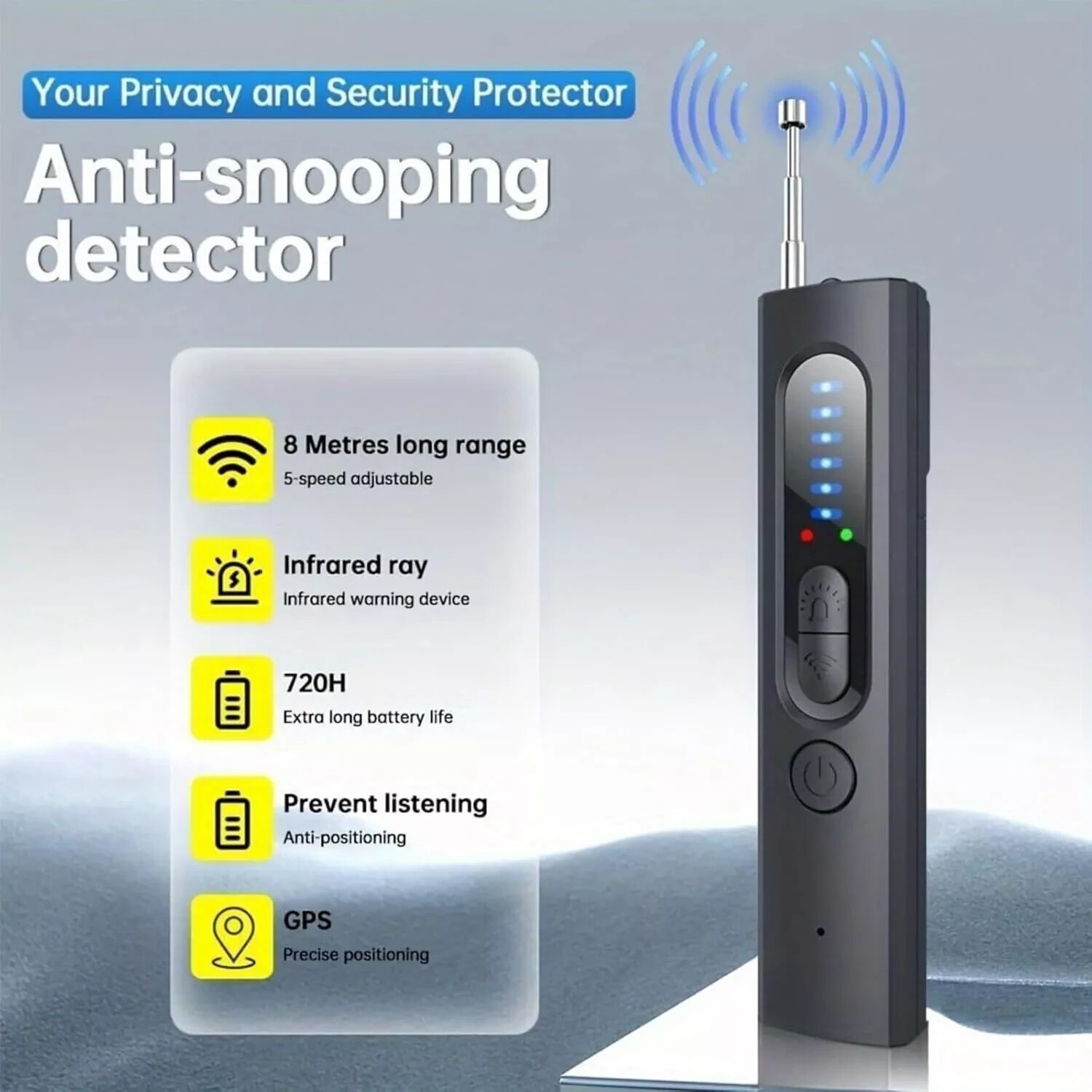 Hidden Camera Detector, Camera Detector, Anti Spy, GPS Tracker Detector,Portable