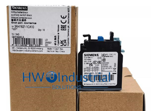 New 10PC/BOX Siemens Auxiliary Contactor 3RH19211CA10 3RH1921-1CA10