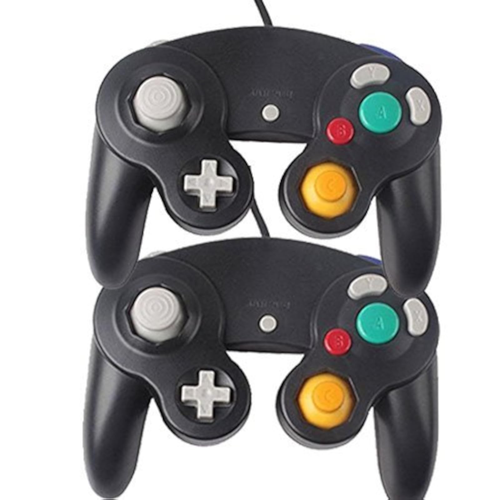 Mars Devices Lof Of 2 Black GameCube Controllers 2X Brand New 8Z