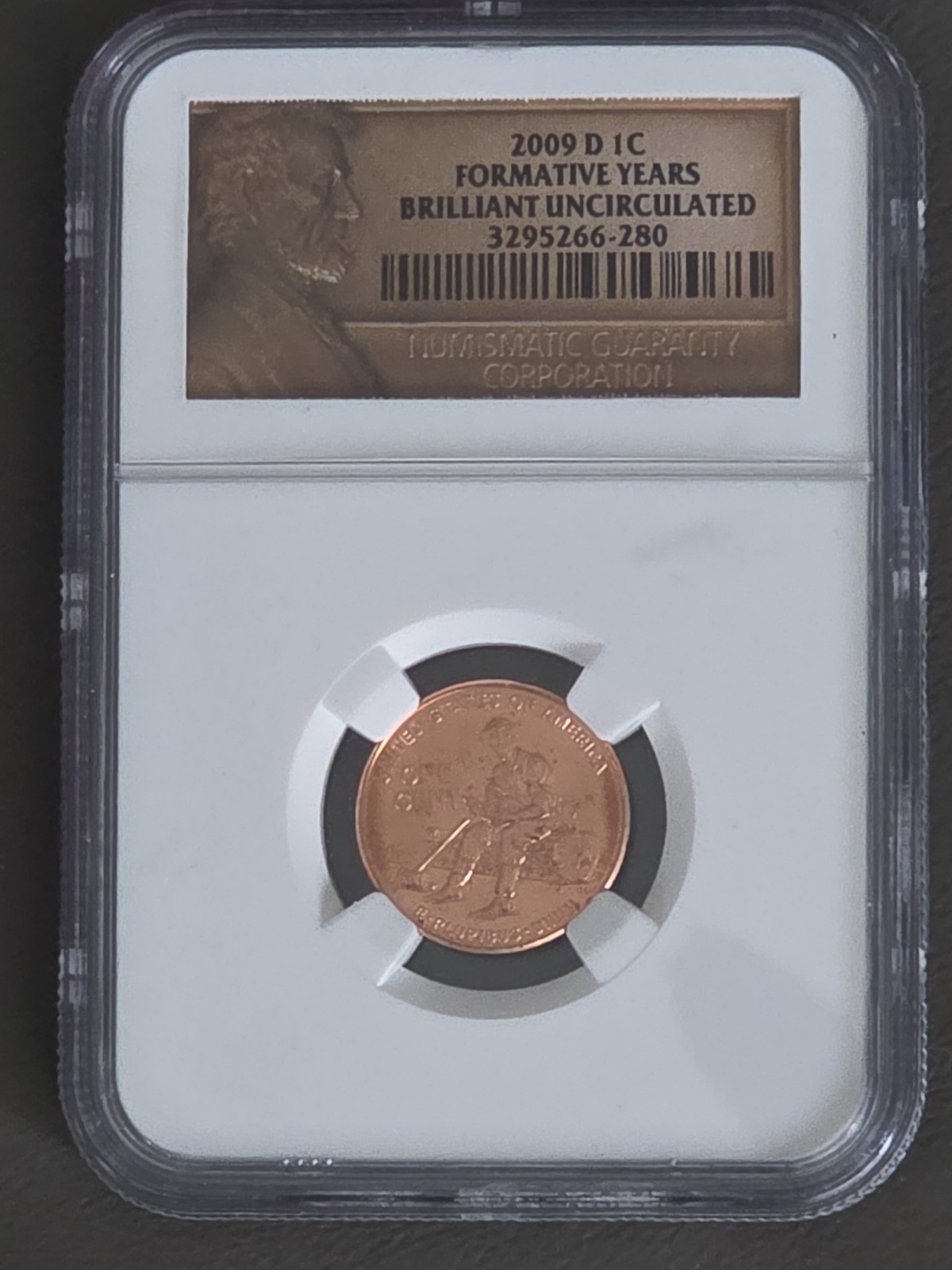 NGC 2009-D 1C Formative Years Penny, Brilliant Uncirculated