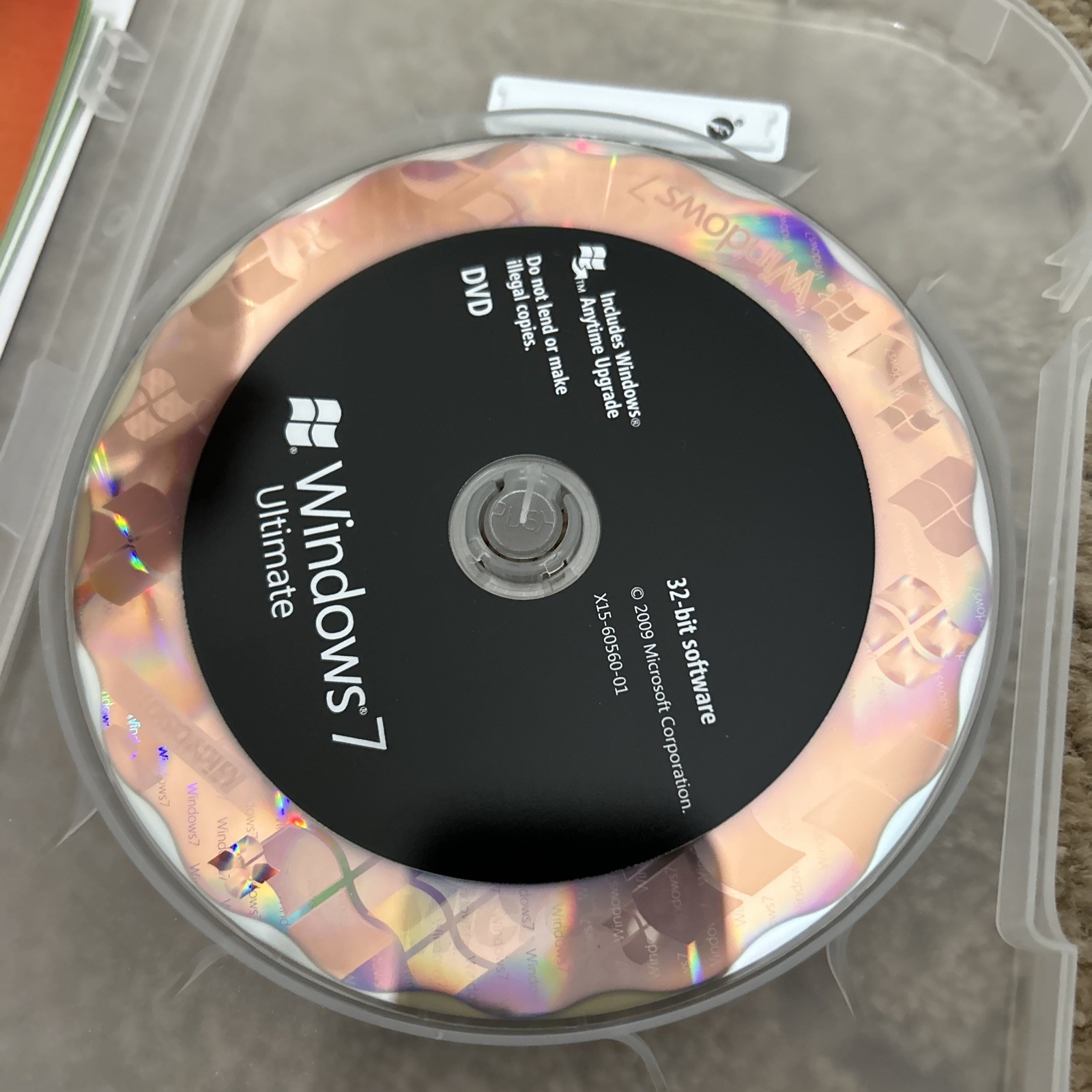 Microsoft Windows 7 Ultimate 32 & 64 Bit DVDs Genuine MS WIN Full Retail Box Key