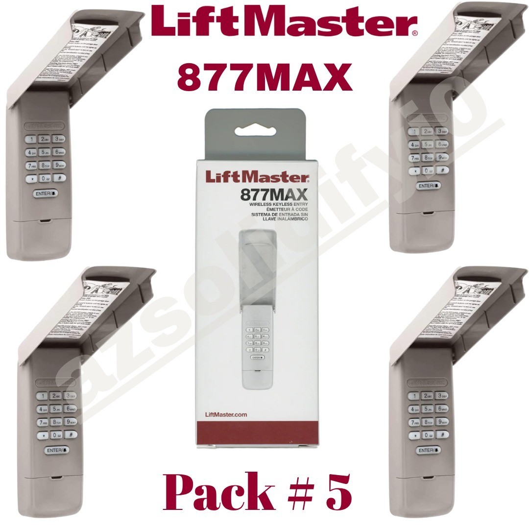 Liftmaster 877MAX Universal Keyless Wireless Entry Keypad - FREE SHIPPING