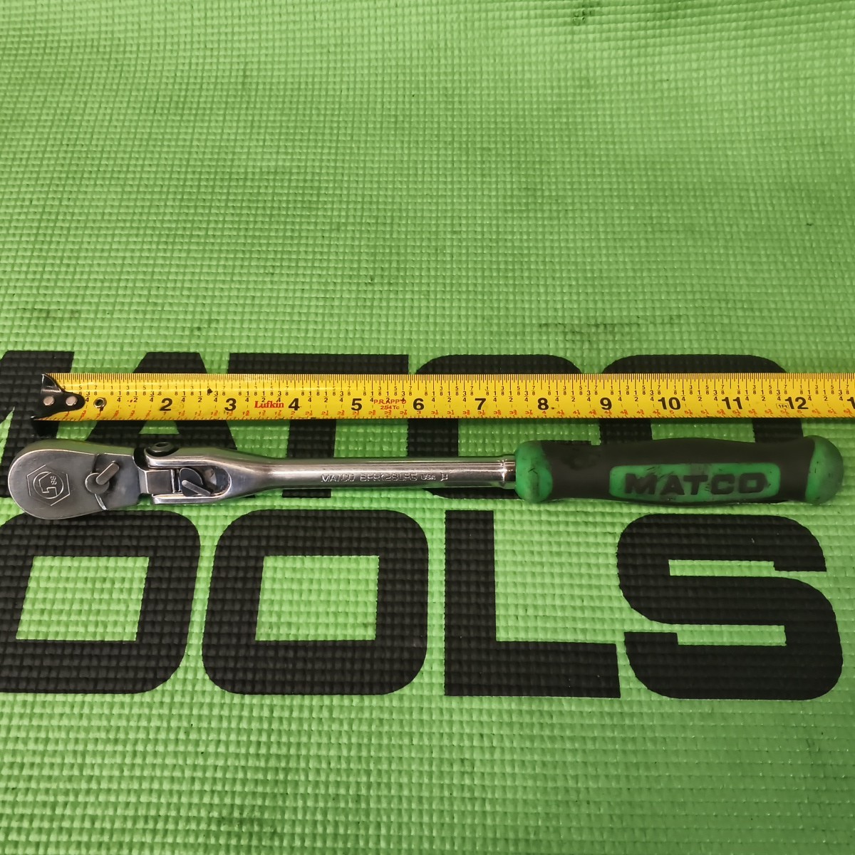 Matco Tools BFR128LFTG Locking Flex-Head Ratcheting 3/8 Drive 12.5 Inch Long Usa