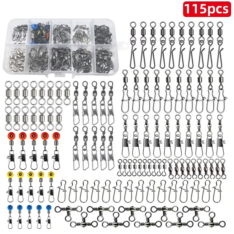 Quick Change Spinner Swivel Set - Carp Fishing Rig Connectors