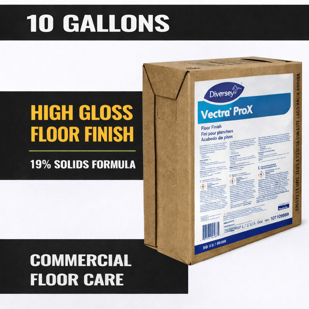 Diversey Vectra ProX Floor Finish 10 Gal BIB 19% Solids High Gloss 5105047