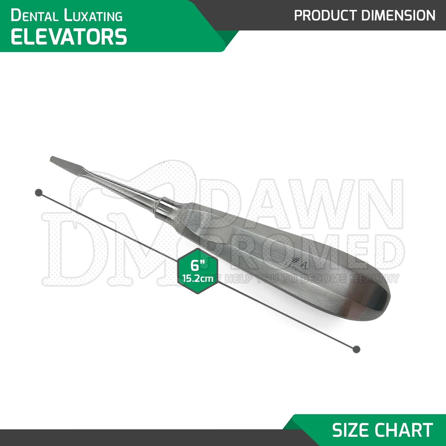 2 pcs Dental Luxating Elevators Set Extraction Surgical Instruments Oral Implant
