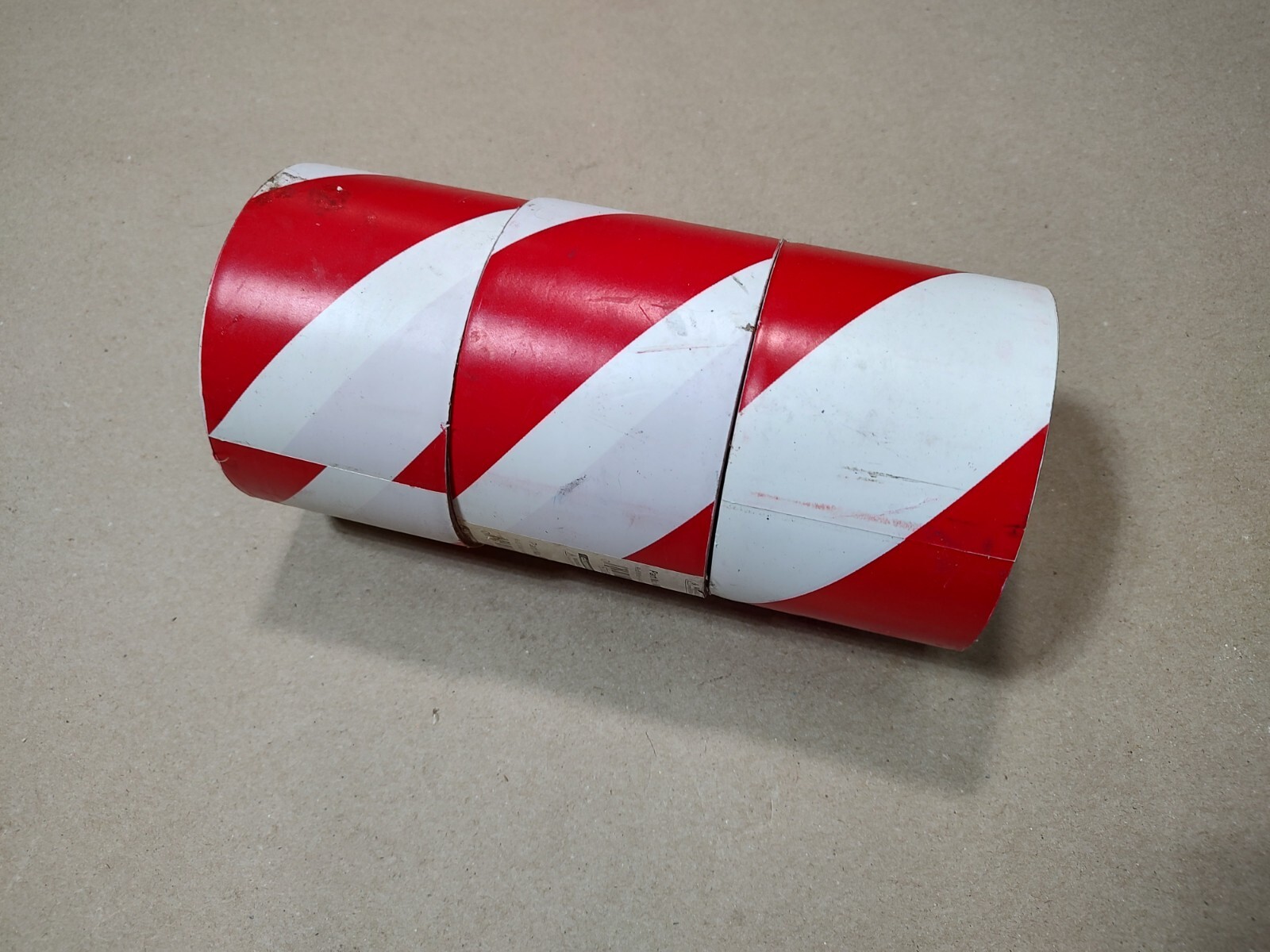 3-Rolls, GHS Safety WT2210 3" x 108' Red/White Warning Tape, Ships Next Day