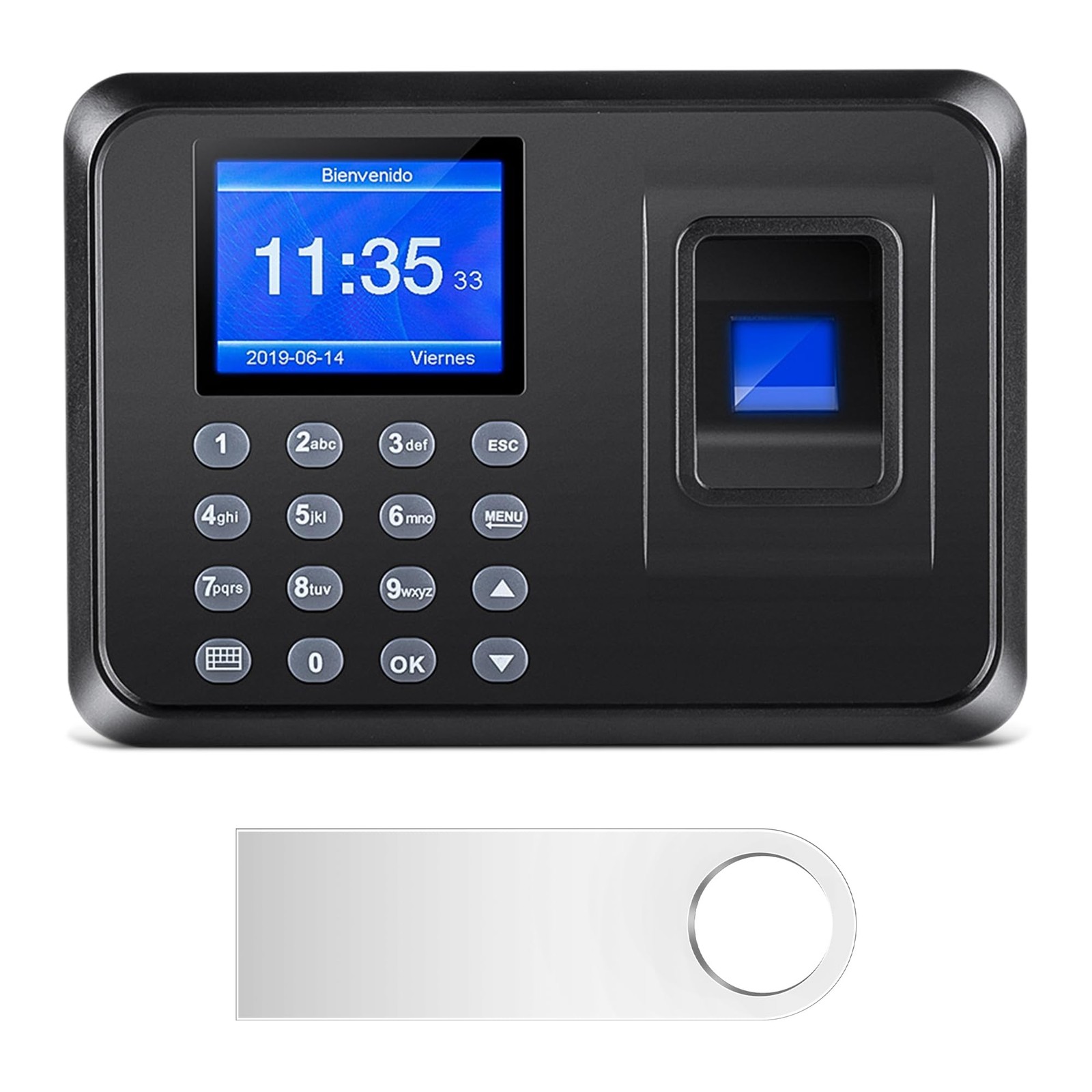 Fingerprint Time Clocks for Employees - Time Clock for Small Business Automat...