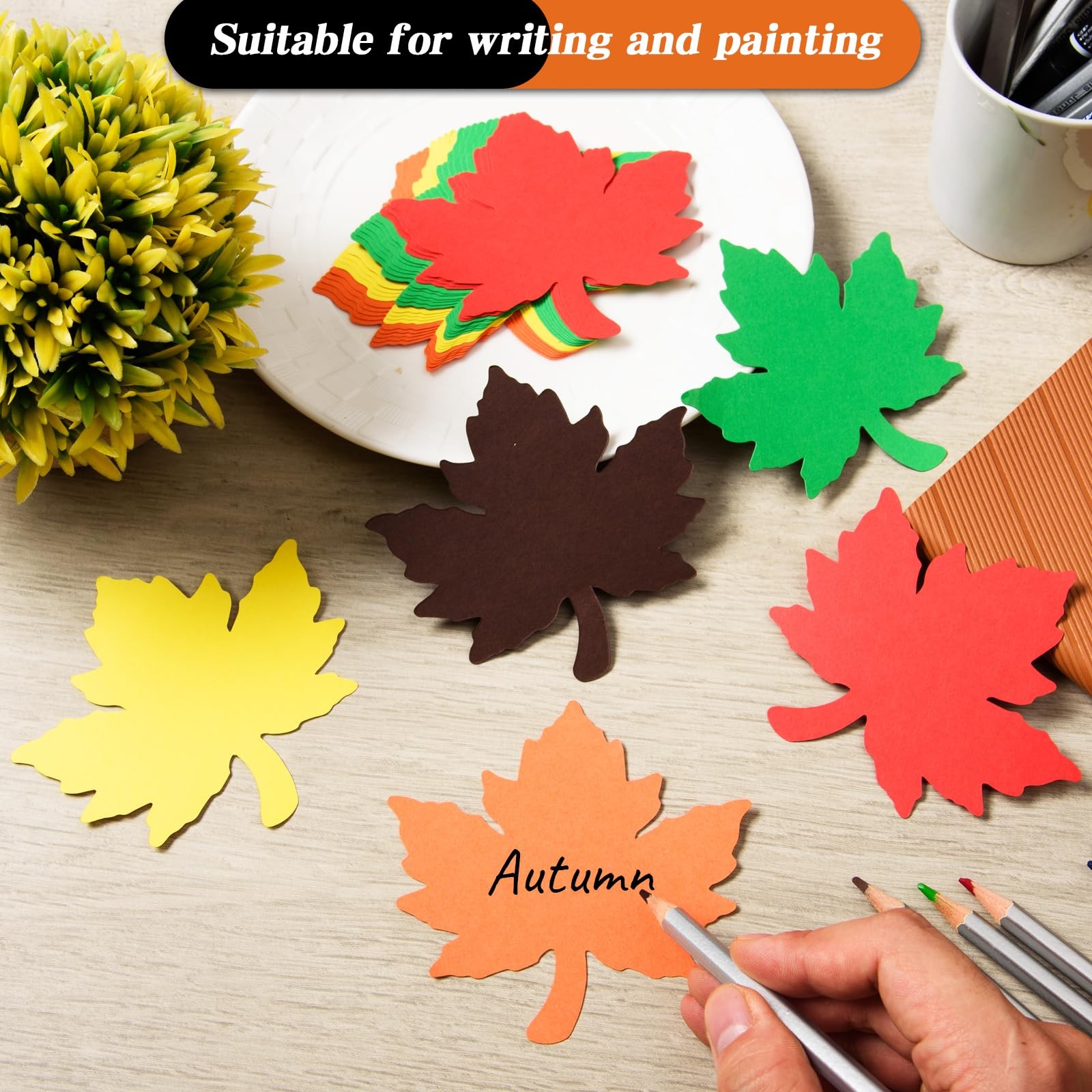 360 Pieces Maple Leaves Cutouts Fall Leaf Paper Cut Outs