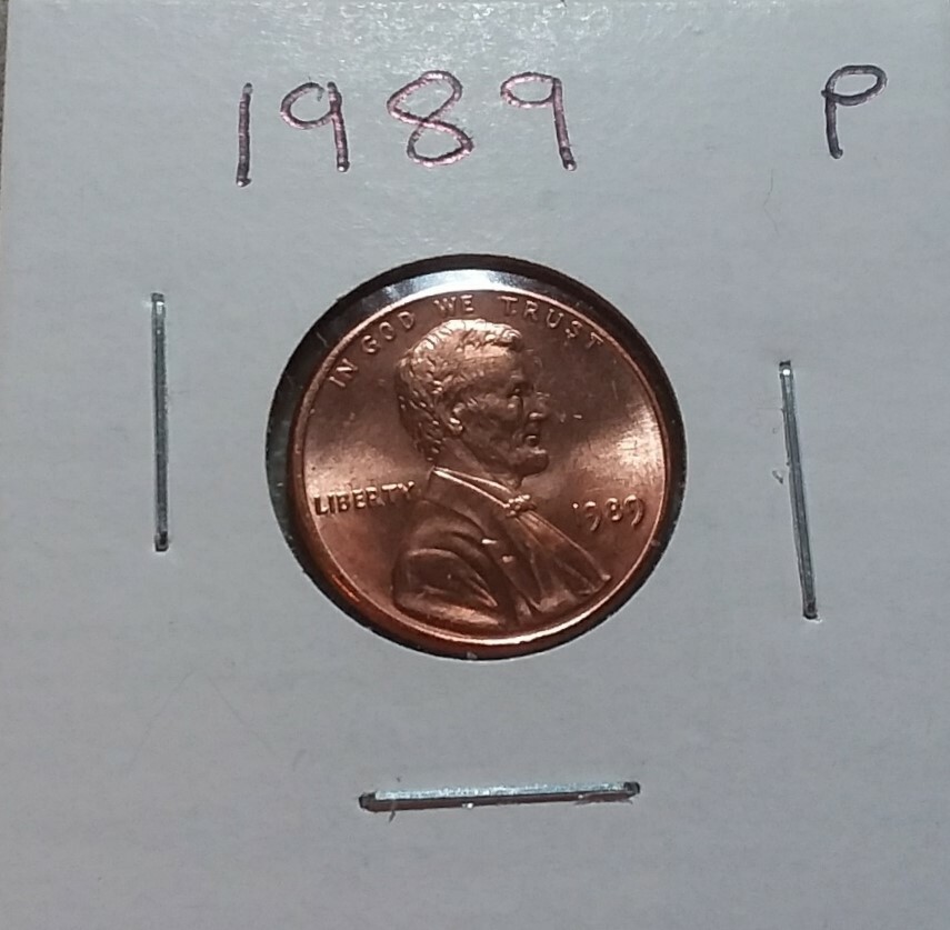 1989 P LINCOLN MEMORIAL CENT PENNY UNC