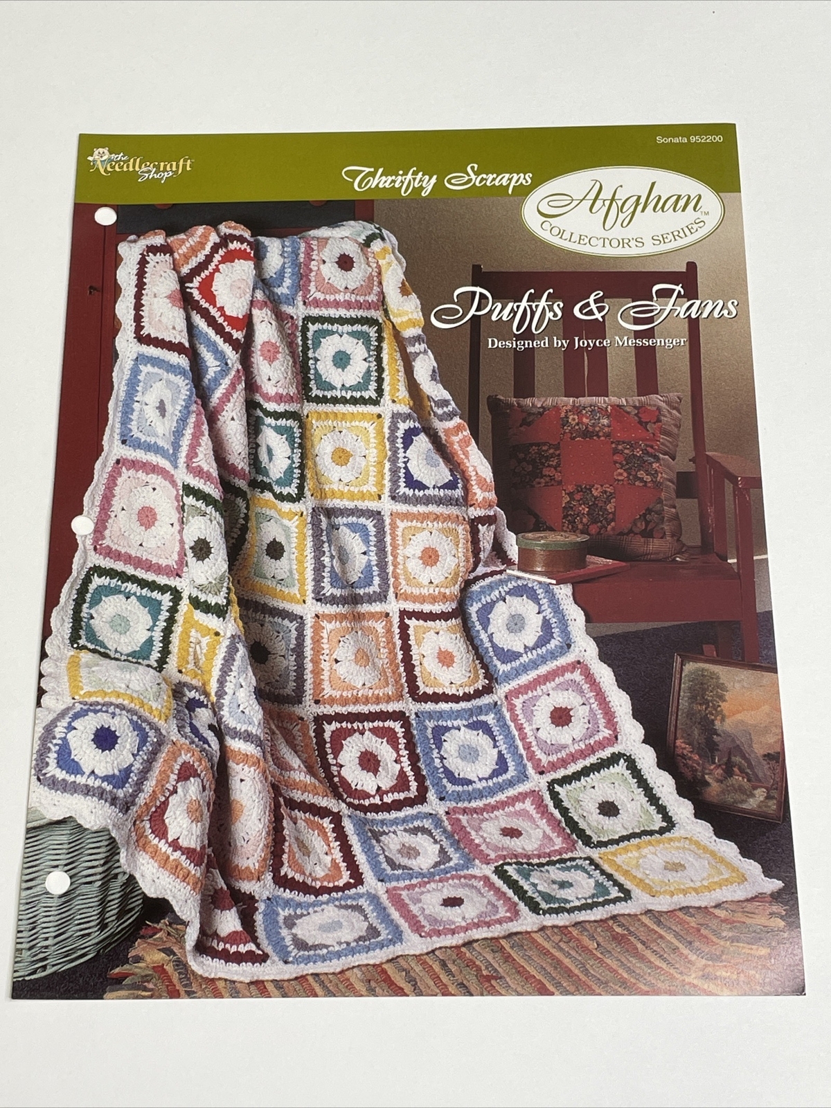 Puffs & Fans Thrifty Scraps Crochet Pattern Card Needlecraft Shop