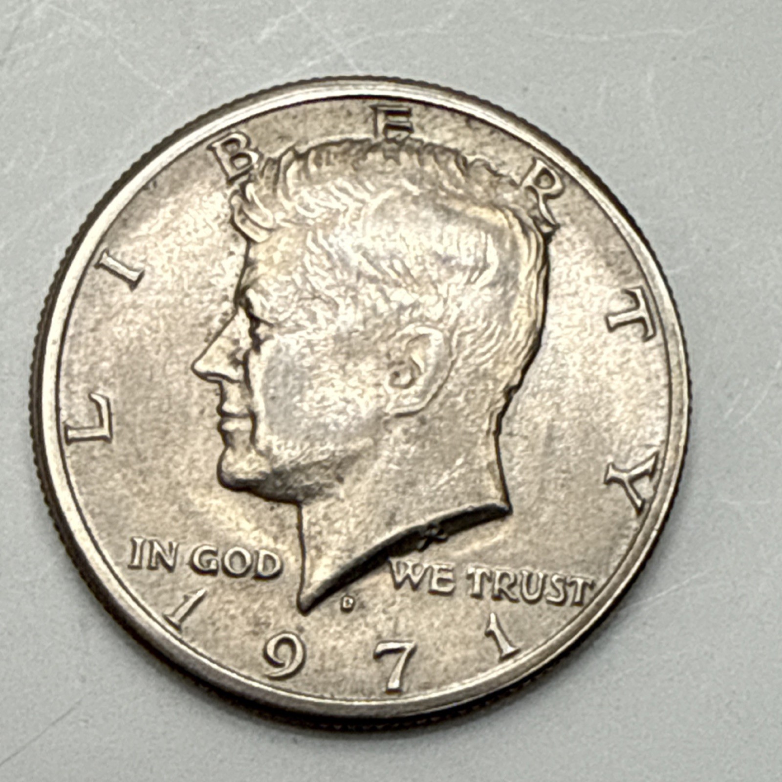 1971 Kennedy Half Dollar Circulated 50C Copper Nickel Business Strike