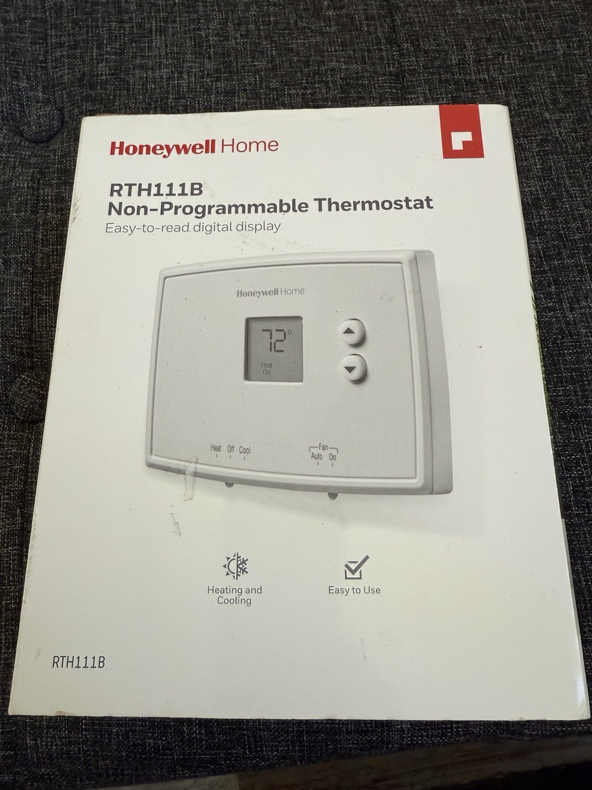 Honeywell RTH111B Horizontal Non-Programmable Thermostat