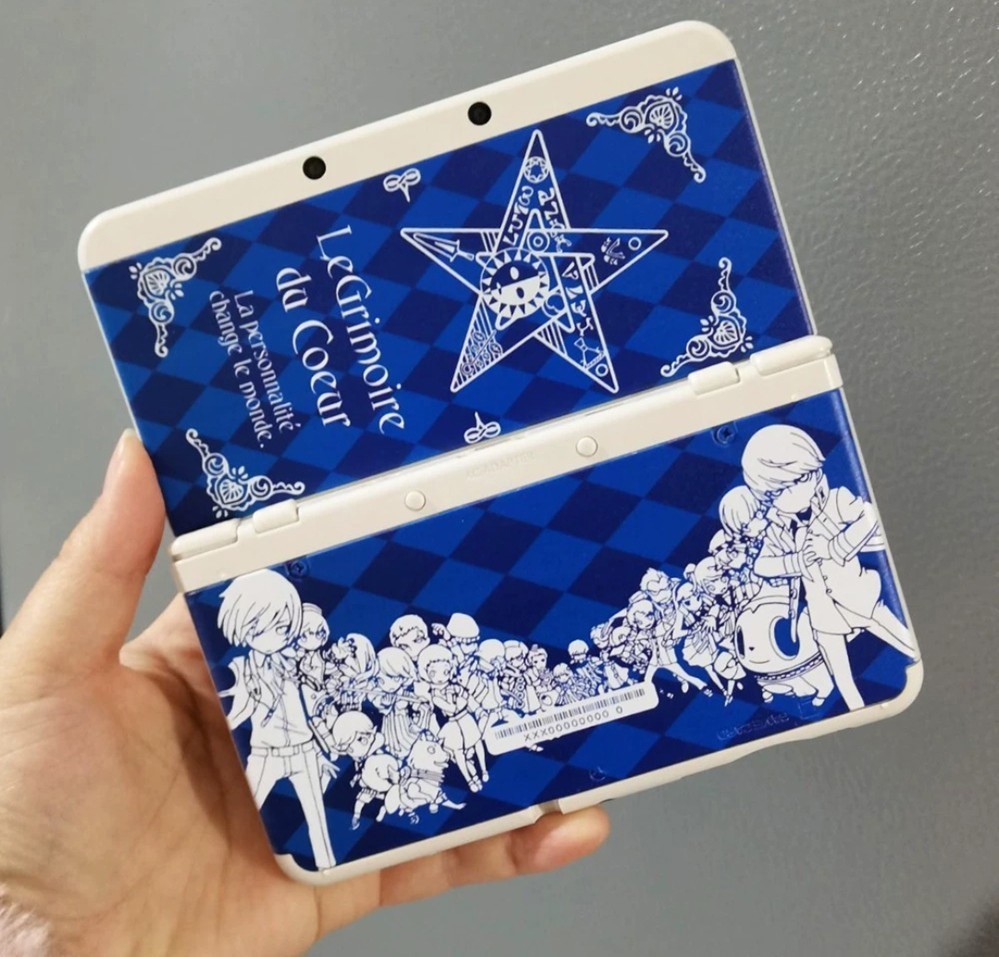 Hot Blue Argyle Persona Star Custom Replacement Cover Shell for Nintendo New 3DS