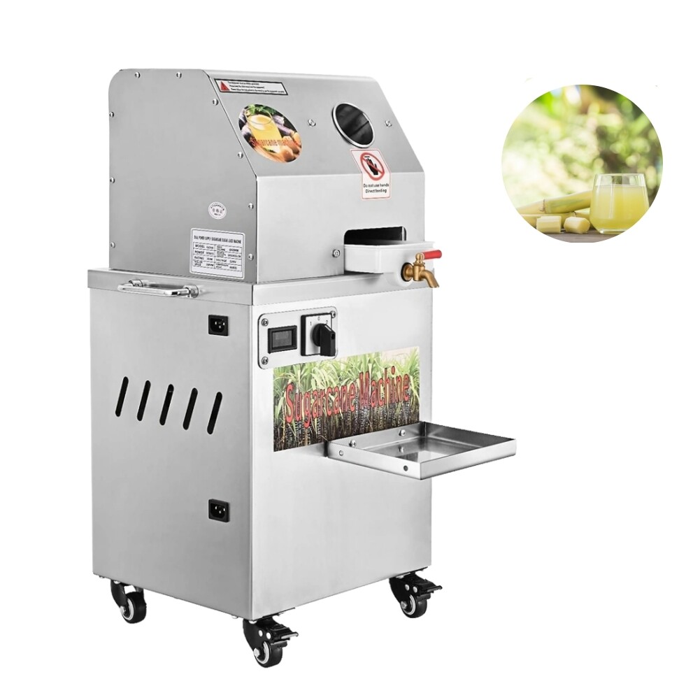 Electric Sugar Cane Ginger Press Juicer Desktop Cane Machine 370W 280kg/h 110V