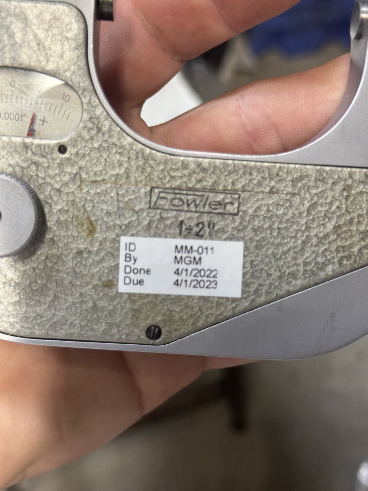 FOWLER / VIS 0-1” .0001” INDICATING MICROMETER COMPARATOR Machinist Tool Maker