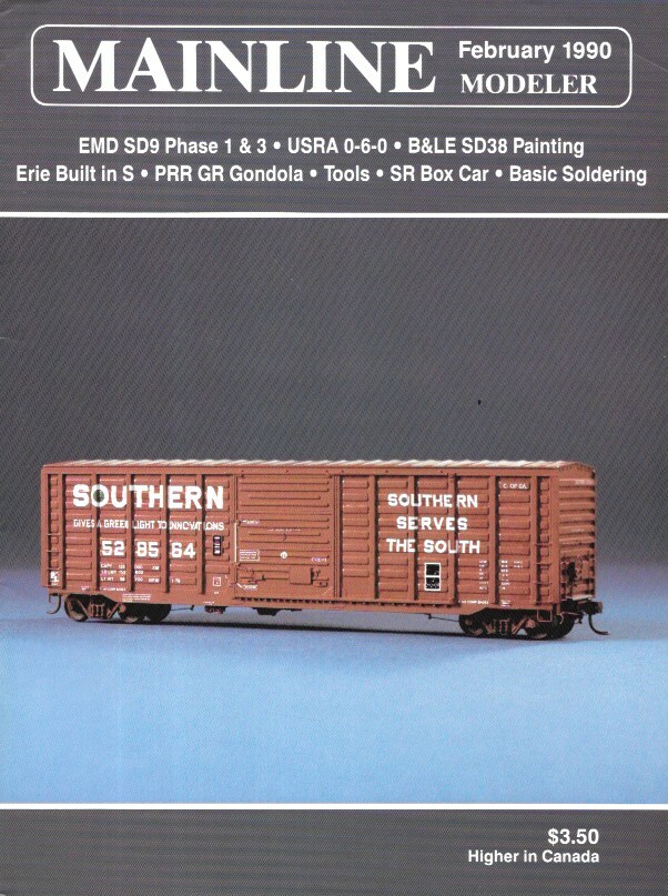 Mainline Modeler V11 N2 EMD SD9 B&LE Erie PRR Gondola Soldering SR Box Car Weed