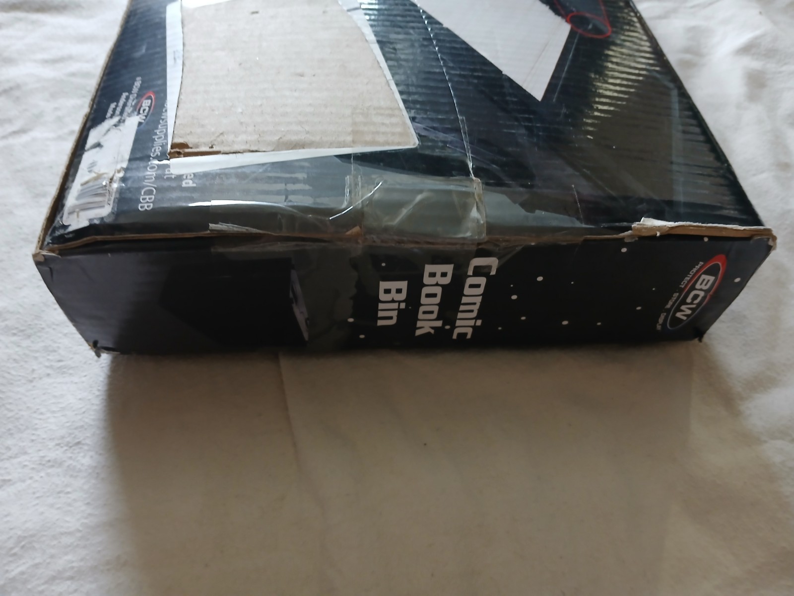 BCW Comic Storage Box Plastic Black With Seperators