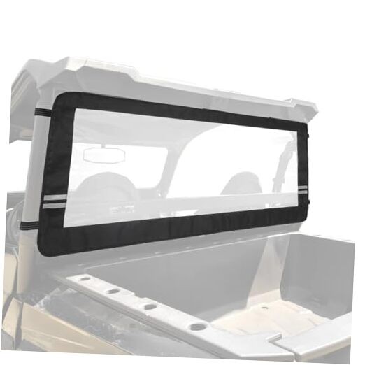 Soft Rear Windshield for Ranger UTVs, Back PVC Window Ultra-Clear, Compatible