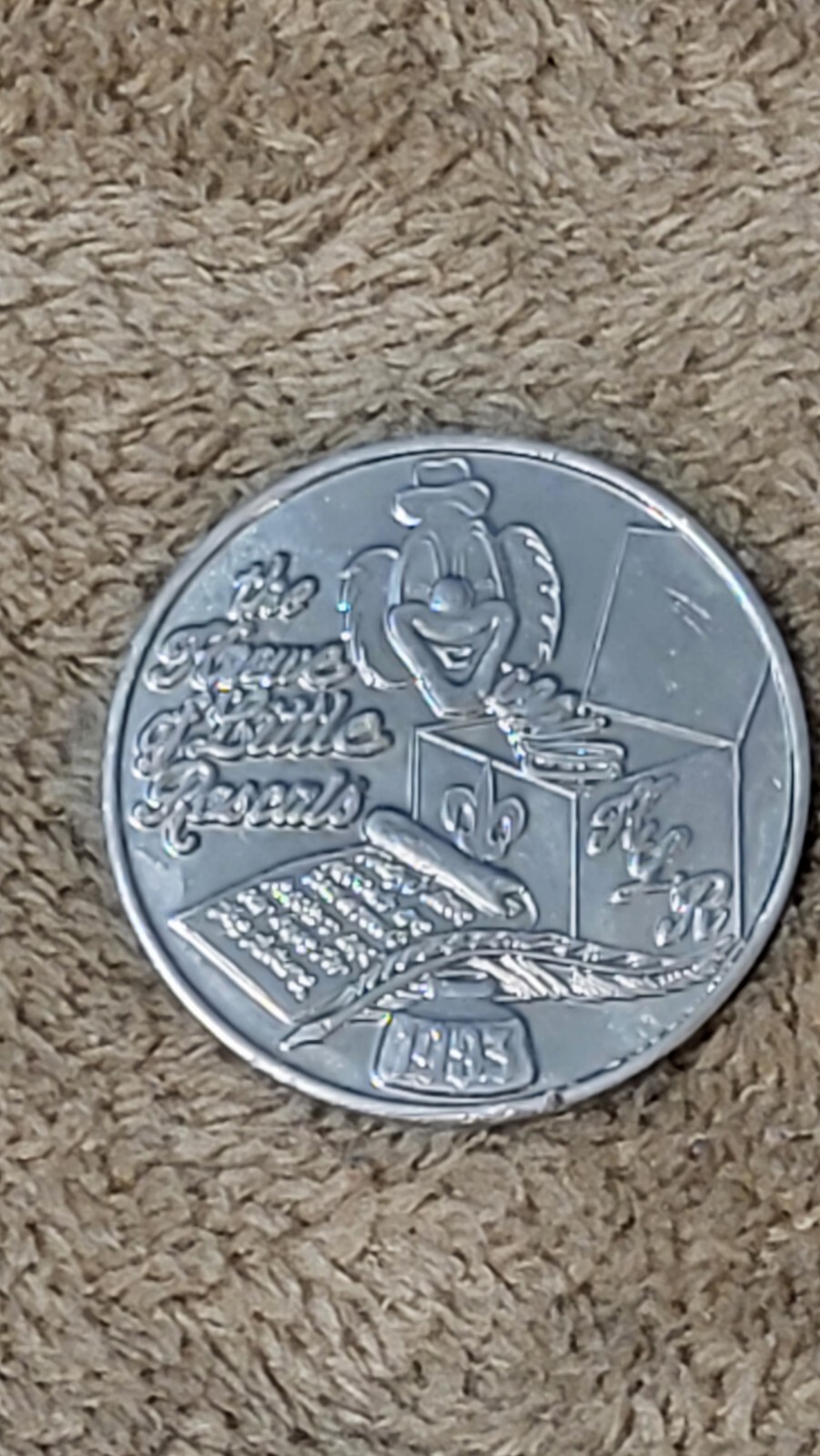 2023 Mardi Gras Krewe Of Little Rascals Plain Aluminum Doubloon