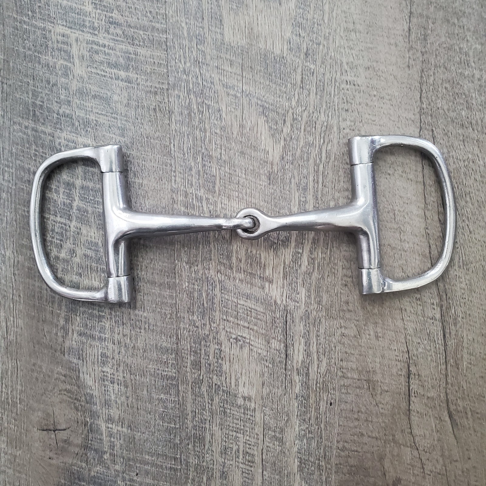 Racing Dee Ring Snaffle Bit 3.5" Stainless Steel Horse Training Tack