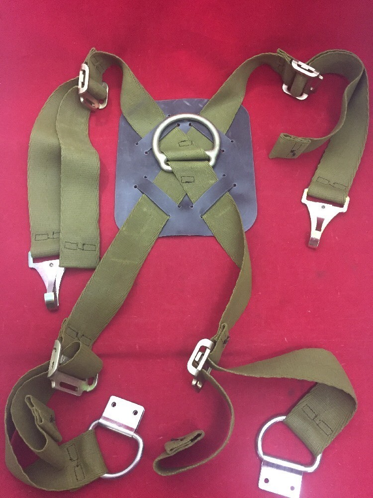 NEW MSA Mine Safety Harness Assembly 459425 Green Straps
