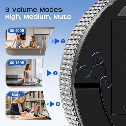 Digital Kitchen Timer, Magnetic, Large LED Display, Countdown/Count Up, 3 Preset