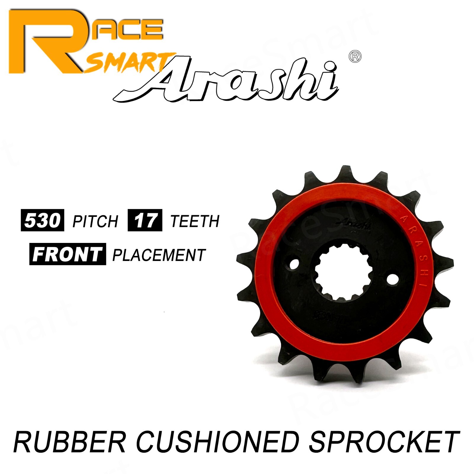 Rubber Cushioned 530 17T Front Sprocket For Suzuki Hayabusa GSX1300R 1999 - 2007