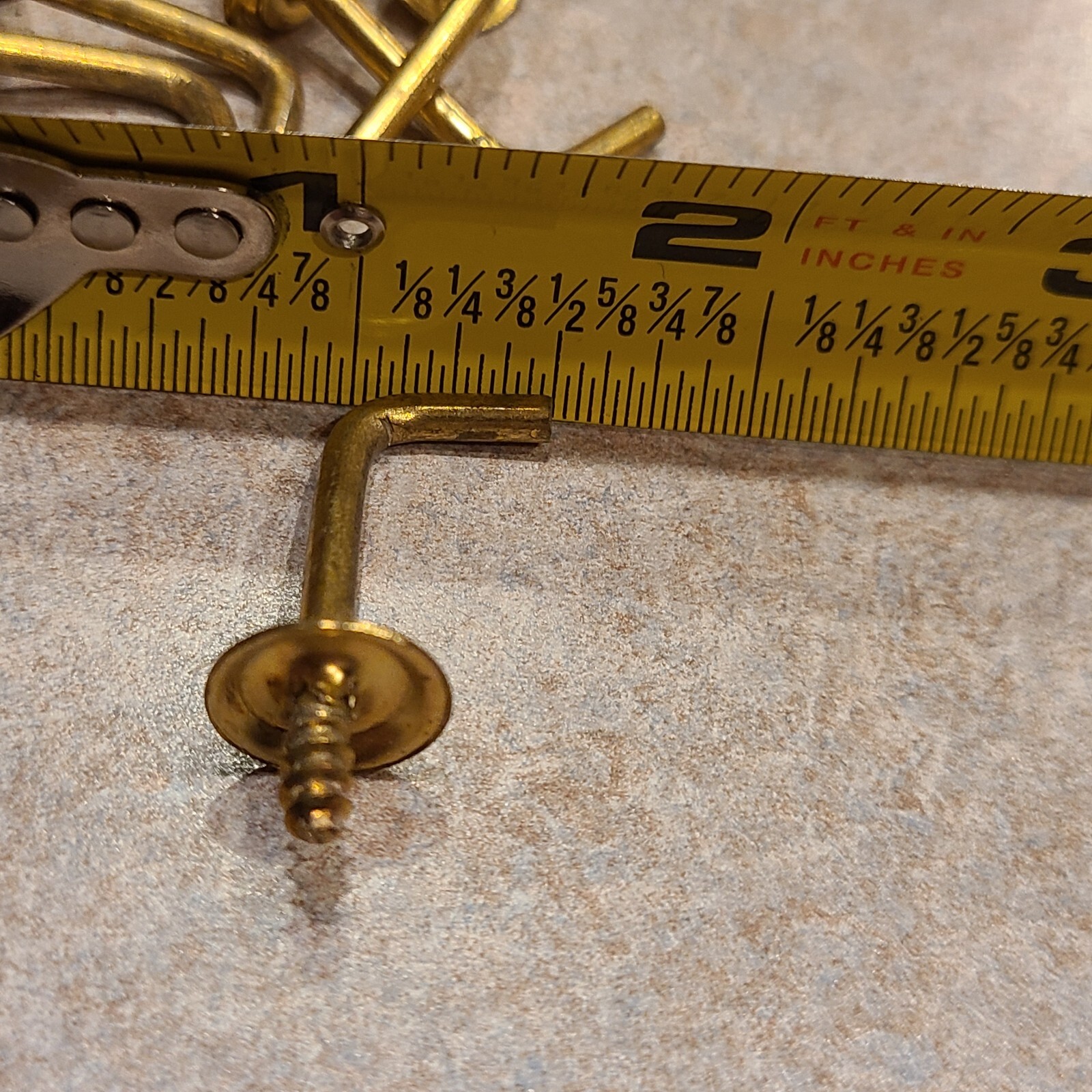 Lot 50 Brass 1" Shoulder Hooks