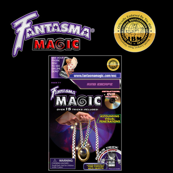 RING ESCAPE DVD & GIMMICKS BY FANTASMA OVER 15 MAGIC TRICKS VISUAL PENETRATIONS
