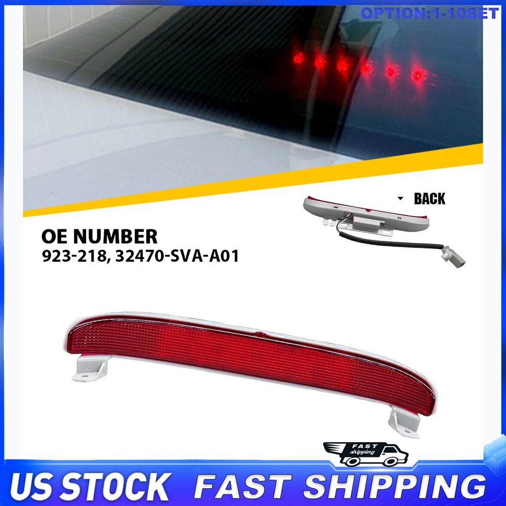 Fit 06-11 Honda Civic EX 2D Coupe LED Rear 3rd Third Light Brake Lamp Red 1-10X