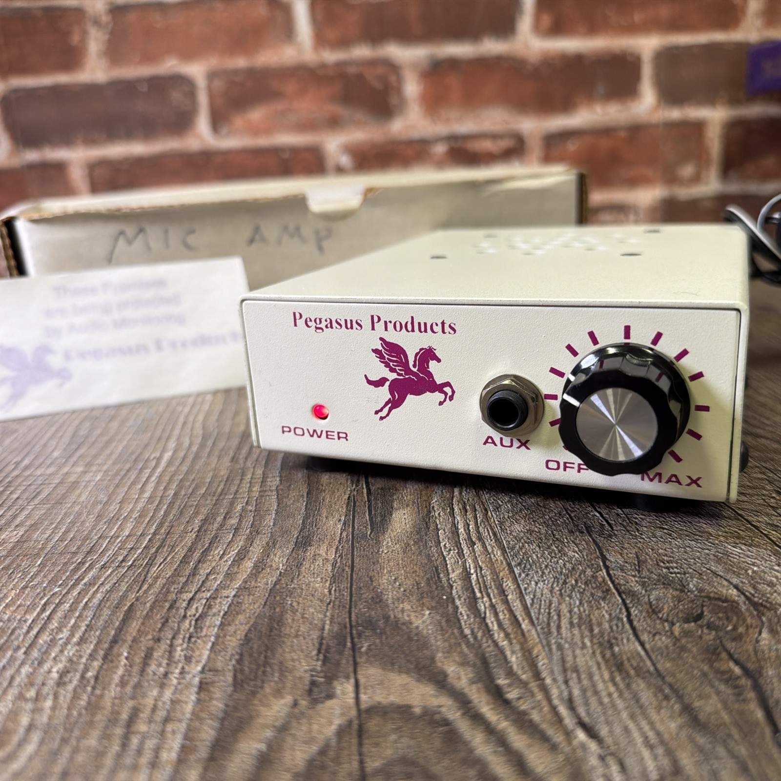 Pegasus Products AUD001 PA Mixer Amplifier Intercom Mic AUX Made in USA