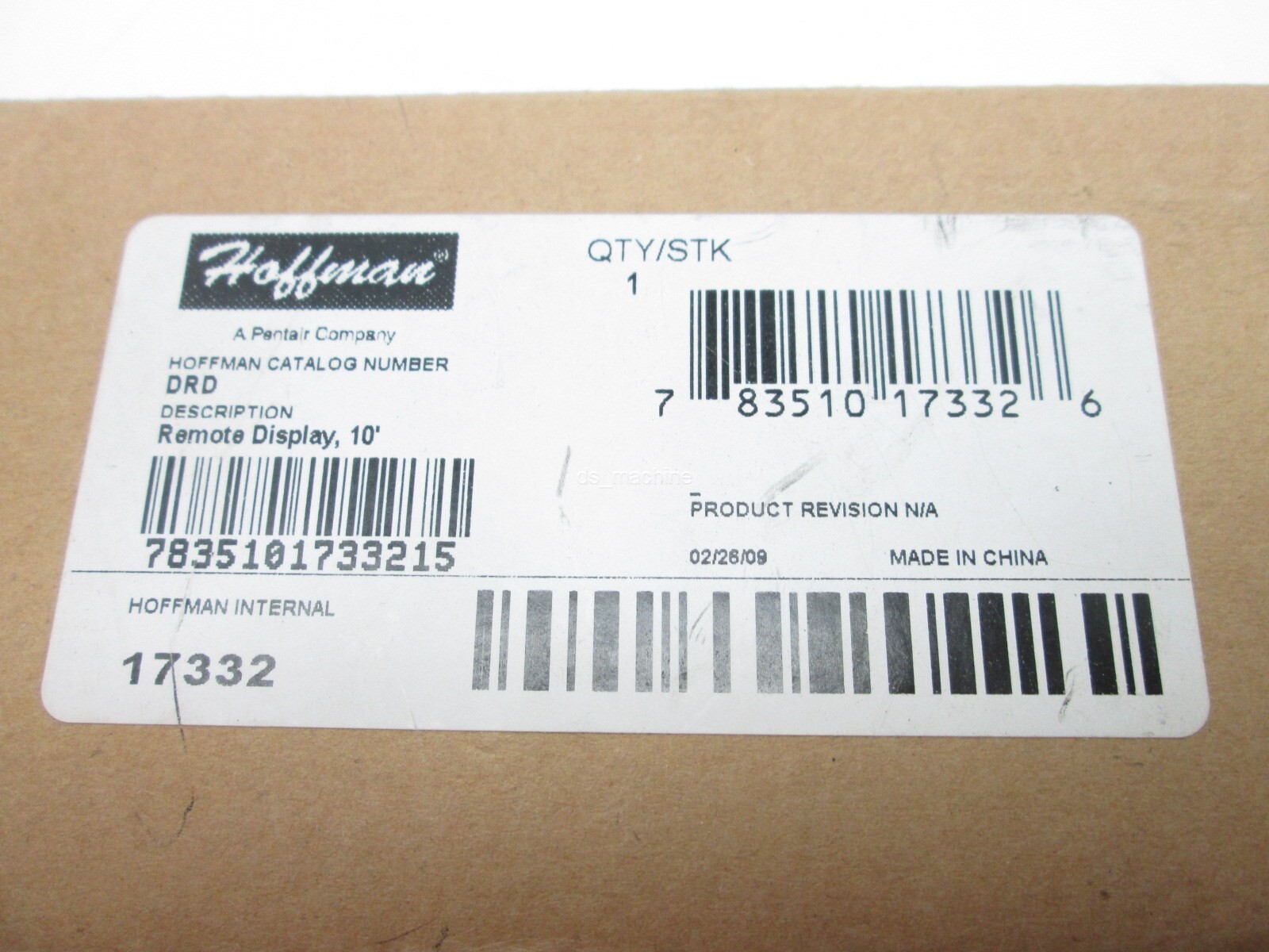 New Hoffman DRD Remote Display 10ft 80-280VAC