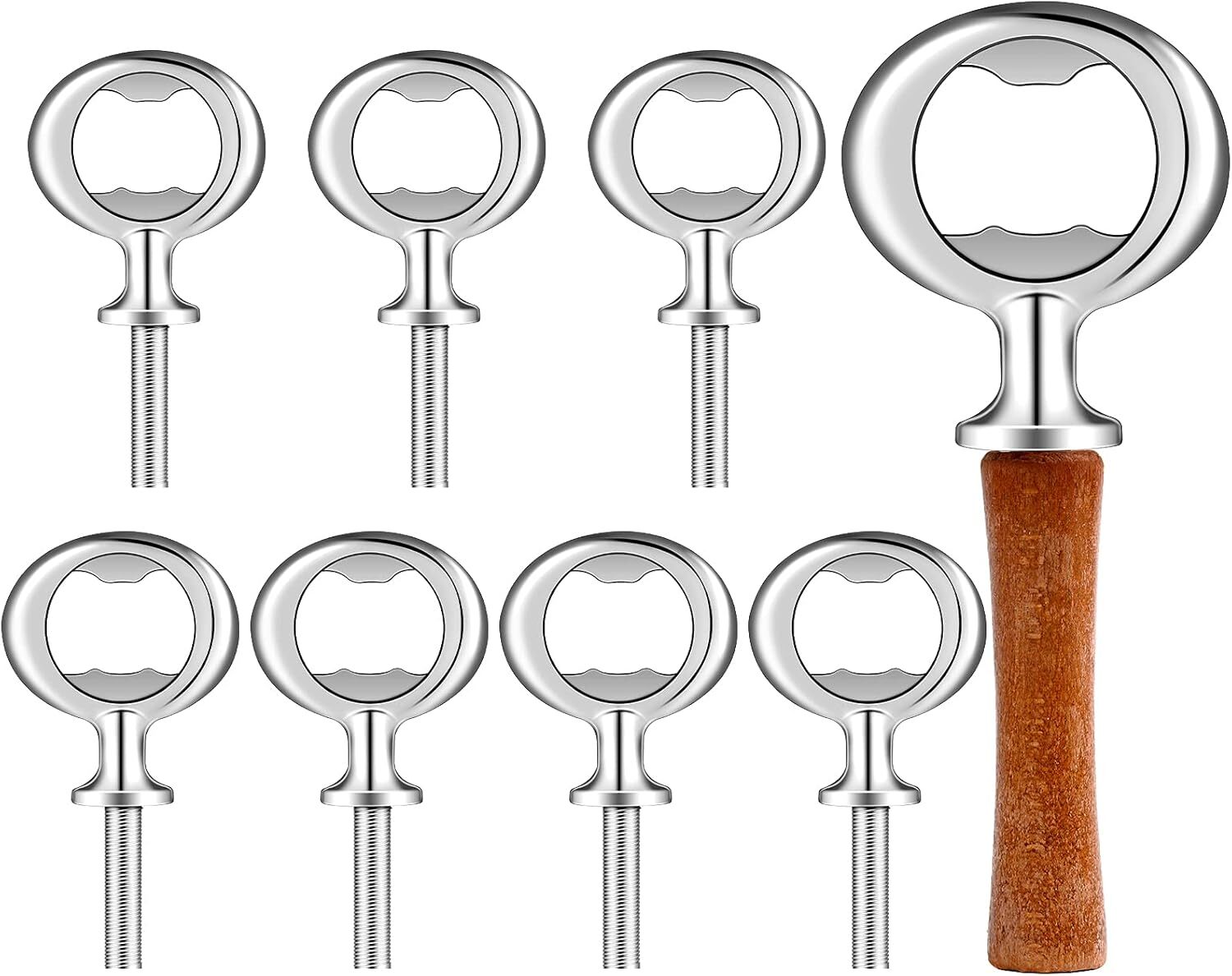 Silver DIY Bottle Opener Stainless Steel Blank Easy Install Craft Kit