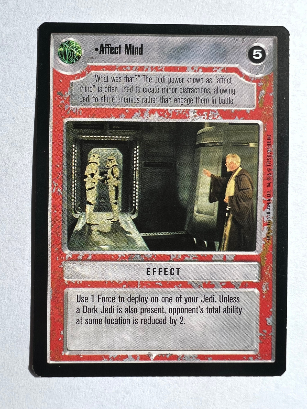Star Wars CCG Premiere Limited Light Side Affect Mind SWCCG