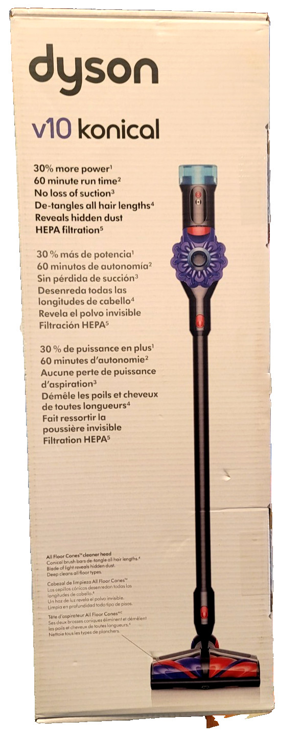 Dyson V10 Konical Cordless Stick Vacuum SV55-A (Black & Blue). NEW. FREE SHIP