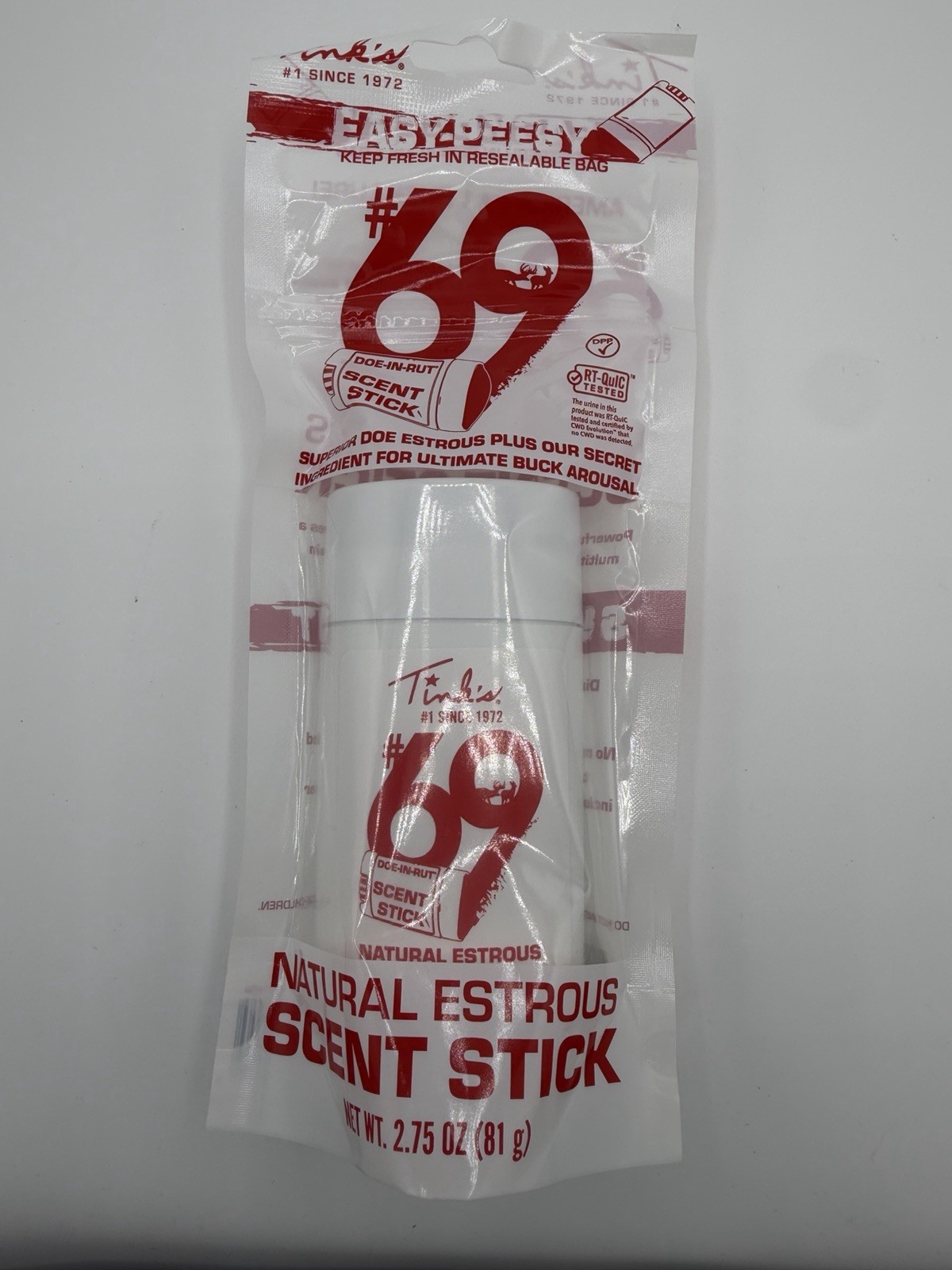 Deer Hunters Tinks Natural Scent Stick #69 Doe-In-Rut Buck Lure Natural Estrous