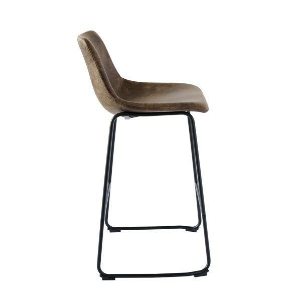 Picket House Furnishings Collins Bar Stool, Brown, Set of 2