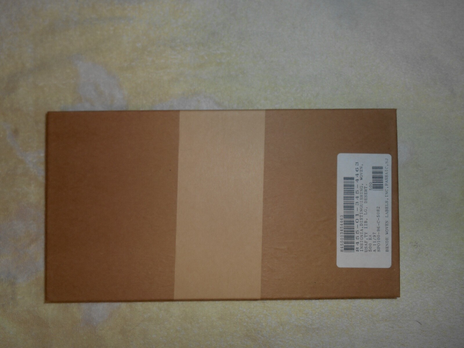 500 US Air Force USAF Green Name Tape Strip Green Sealed Box Lot of 500