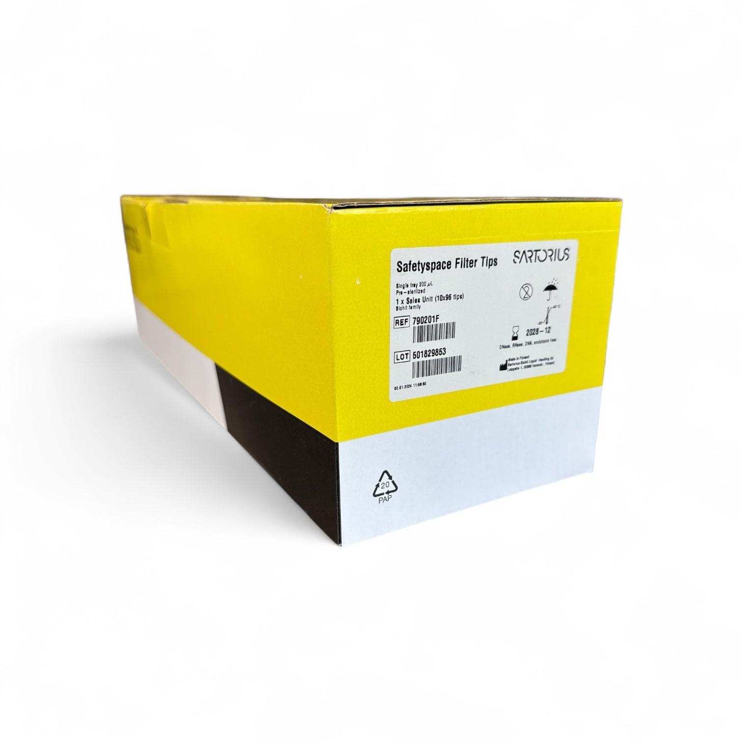 Sartorius Safetyspace 790201F 200 µL Filter Tips (Exp 2028)