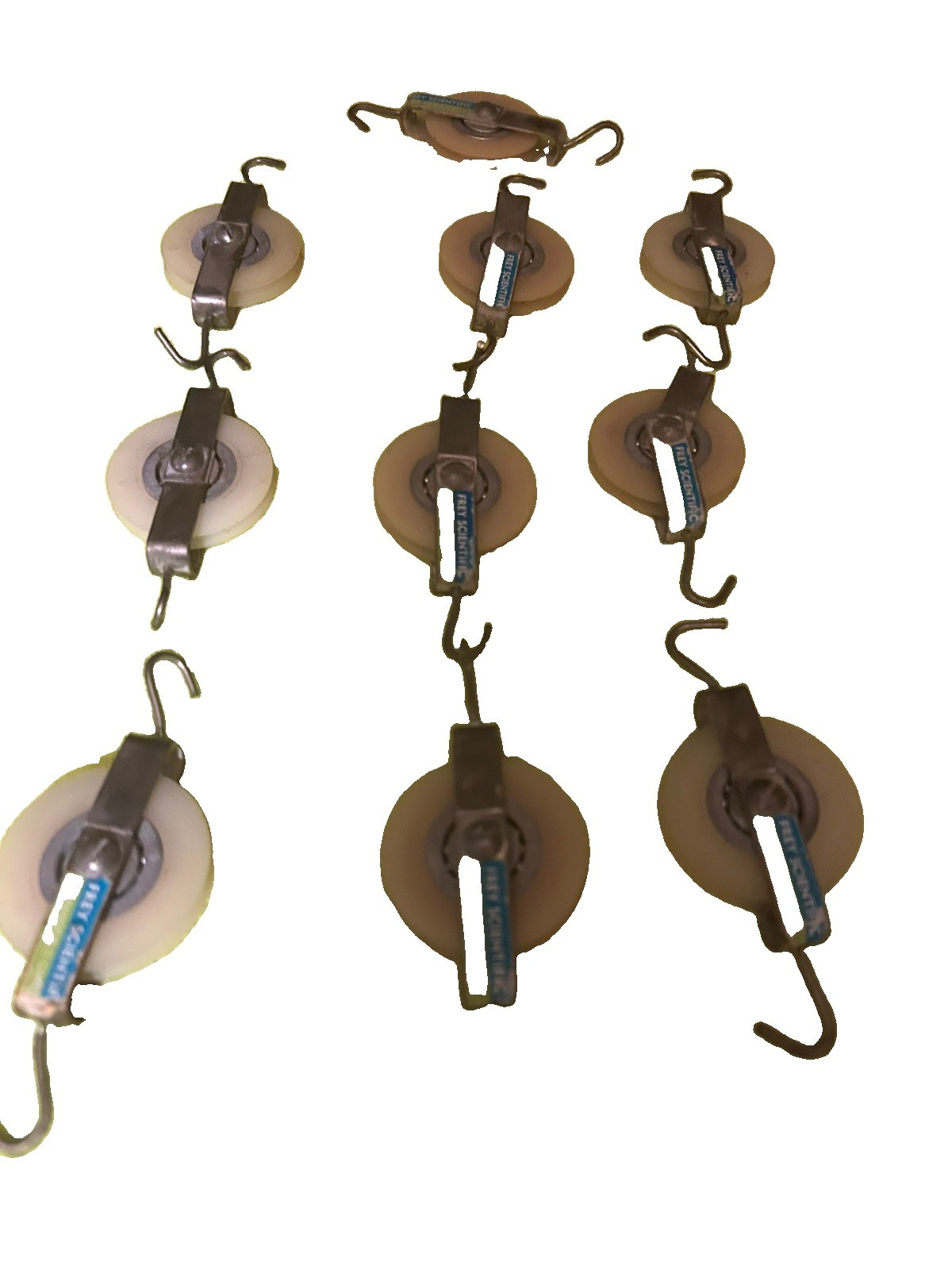 Science Experiments, Metal and Plastic Pulleys Lot of  10