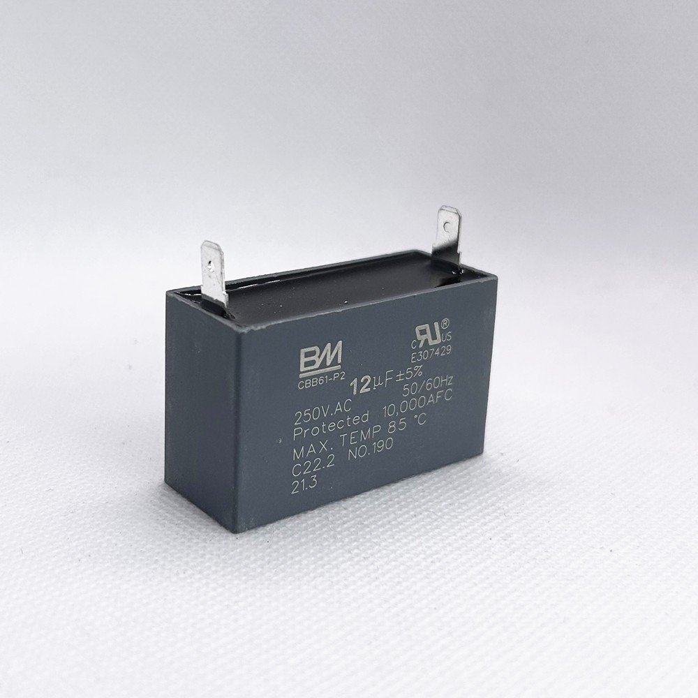CBB61 12UF 250V 250VAC Motor Run Capacitor for Celling Fan with insert 2 Pins