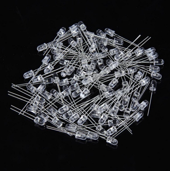50pcs 3mm YELLOW Round Superbright LED Light LED lamp