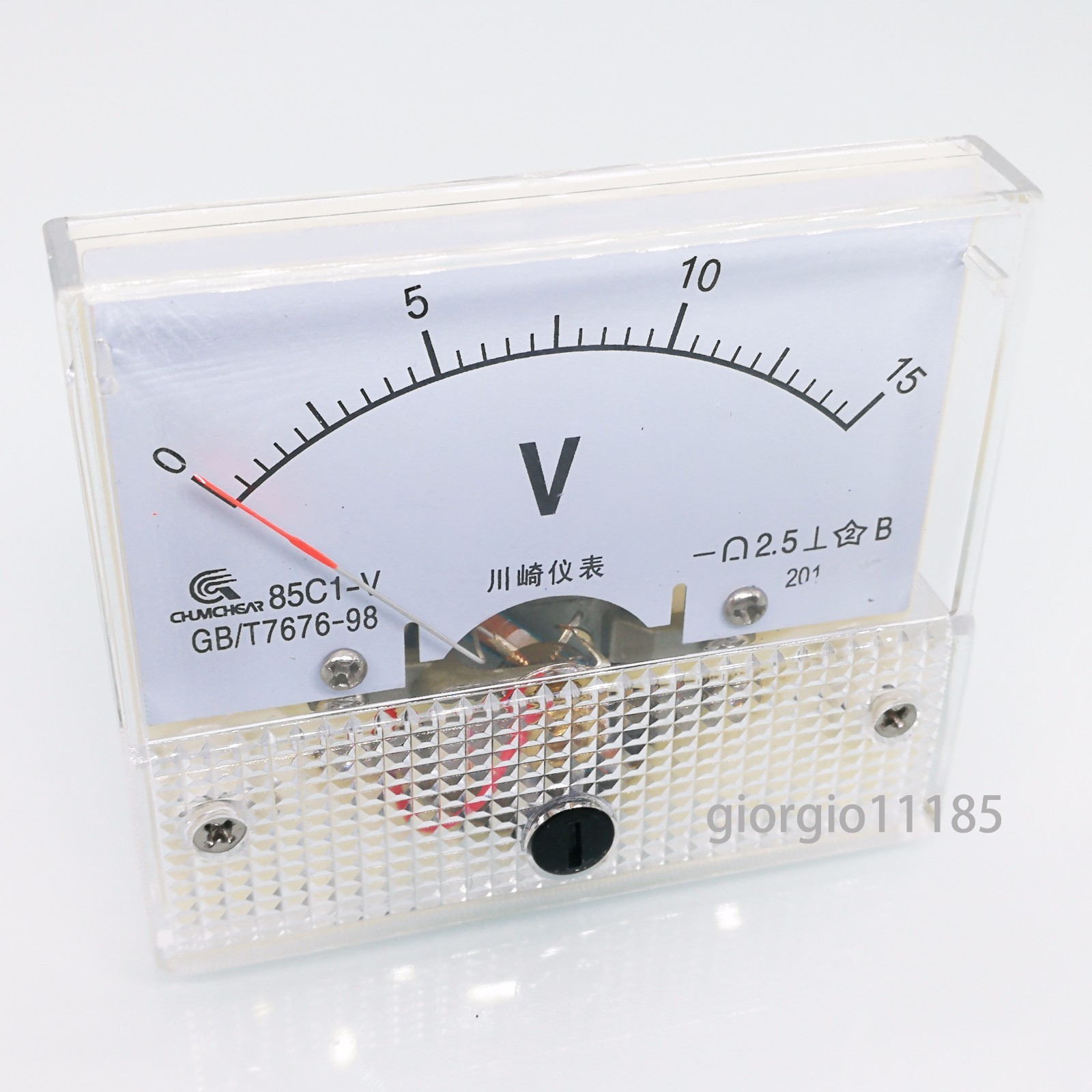 Analog Panel Volt Voltage Meter Voltmeter Gauge 85C1 0-15V DC