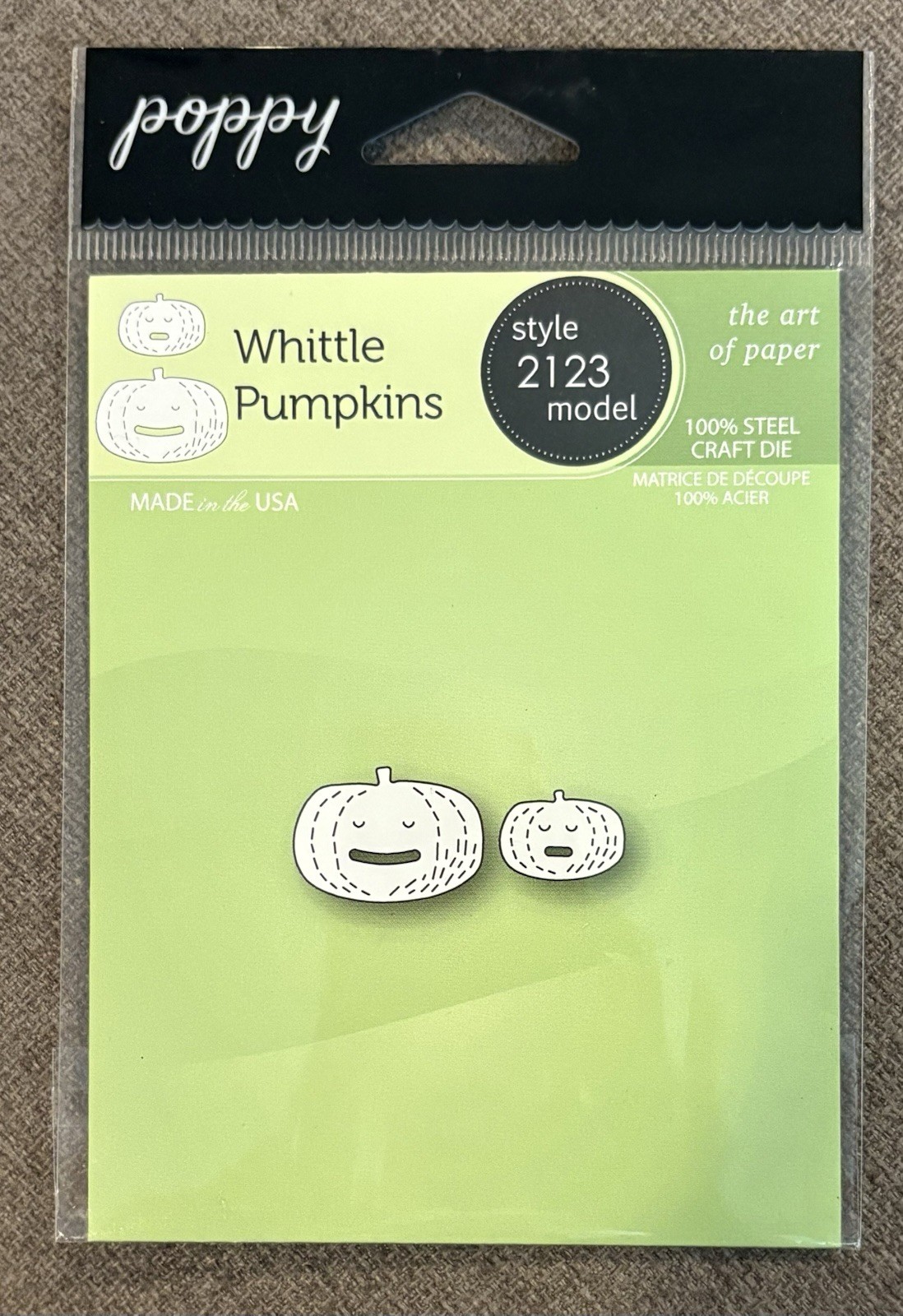 Poppy Stamp Steel Craft Die Whittle Pumpkins Style 2123