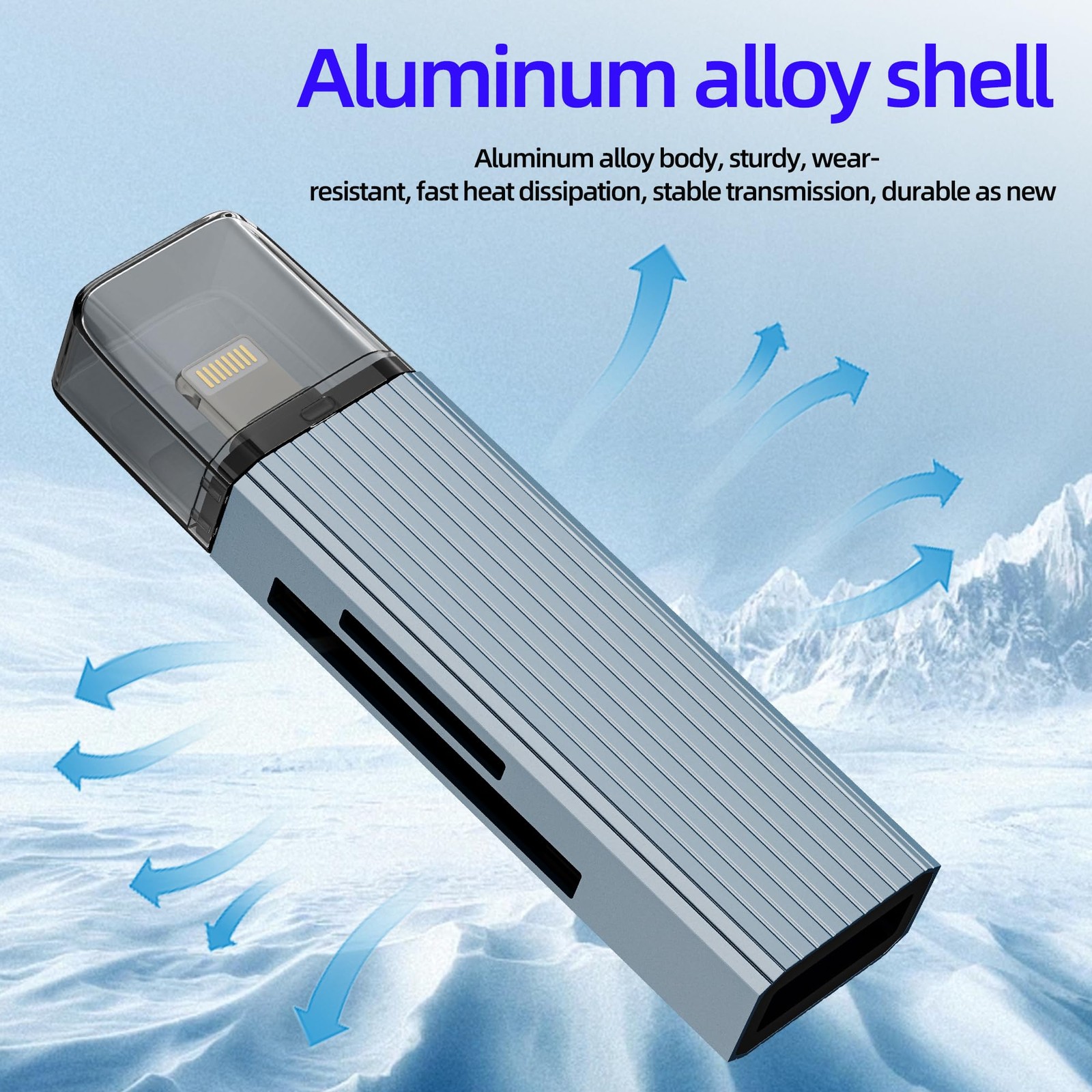 Digital SD Card Reader for Iphone 14 13 Plus (3in1) Lightning to USB Adapter ...