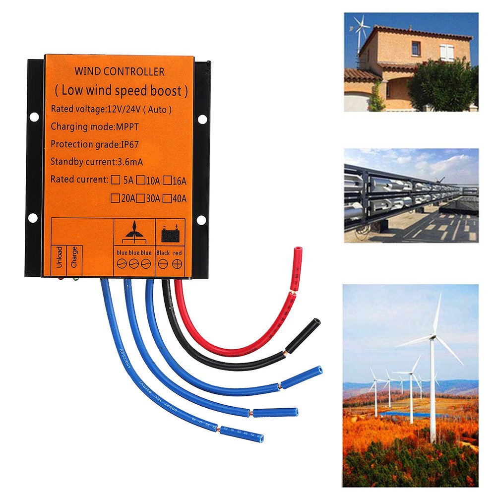 3000W 12V/24V 48V Wind Turbine Generator MPPT Charge Controller Boost Regulator
